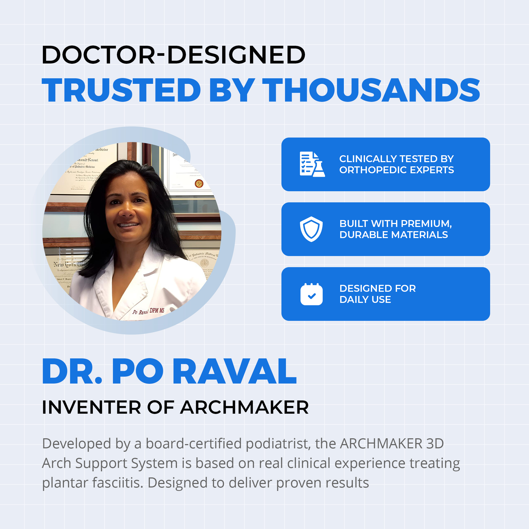 Podiatrist recommended treatment for Plantar Fasciitis